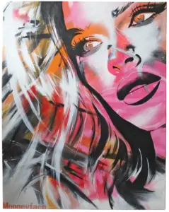 Schilderij Damn Those Eyes - Monqeyface